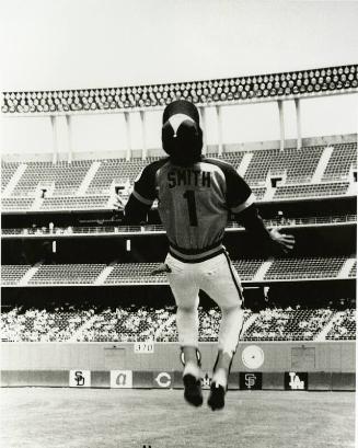 Ozzie Smith Backflipping photograph, 1978 or 1979