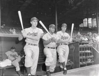 Gil Hodges, Roy Campanella, and Duke Snider negative, 1951