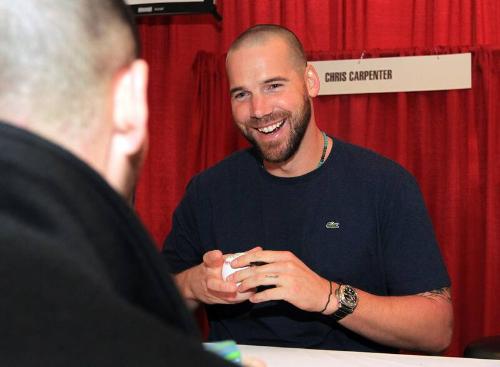 Chris Carpenter Signing Autographs photograph, 2011 January 15