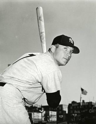 Mickey Mantle Batting photograph, between 1952 and 1956