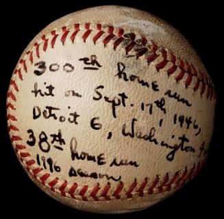 Hank Greenberg 300th Career home run ball