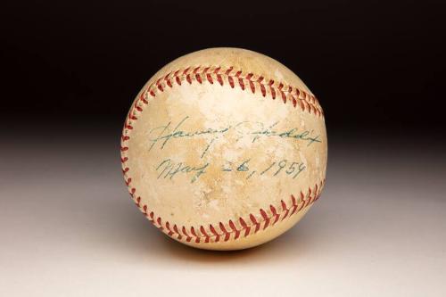 Harvey Haddix No-Hitter Autographed ball