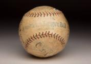 Carl Mays and Babe Ruth Autographed ball