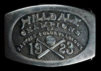 Hilldale Colored Leagues Champion belt buckle