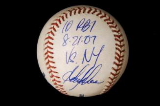 Garret Anderson 10 RBI Autographed ball