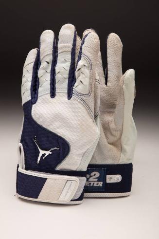 Derek Jeter 2722nd Career Hit batting gloves