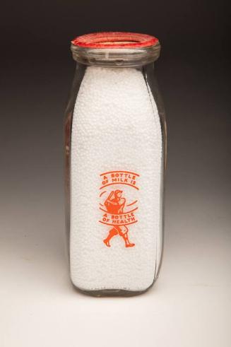 Baseball Motif milk bottle