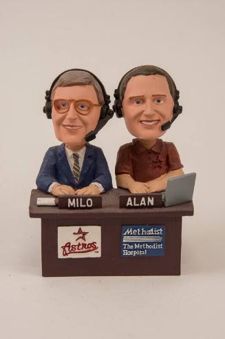 Milo Hamilton and Alan Ashby dual bobblehead