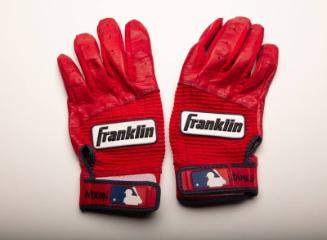 Brock Holt Postseason batting gloves